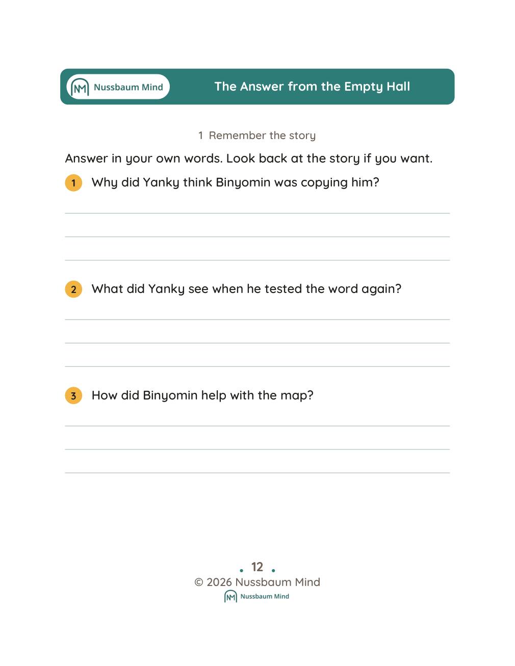 The Answer from the Empty Hall complete book page 13