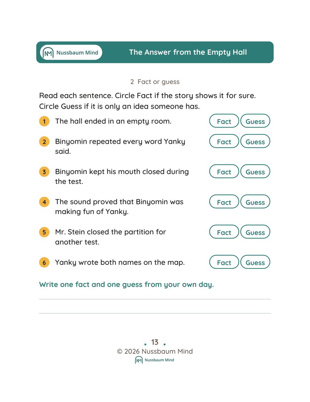 The Answer from the Empty Hall complete book page 14