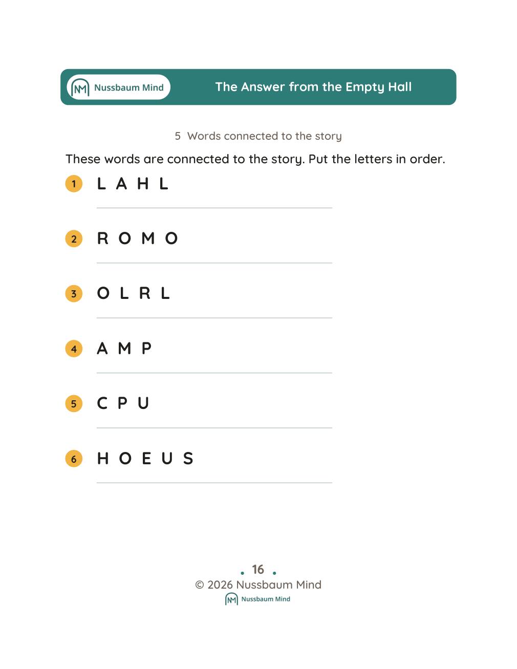 The Answer from the Empty Hall complete book page 17