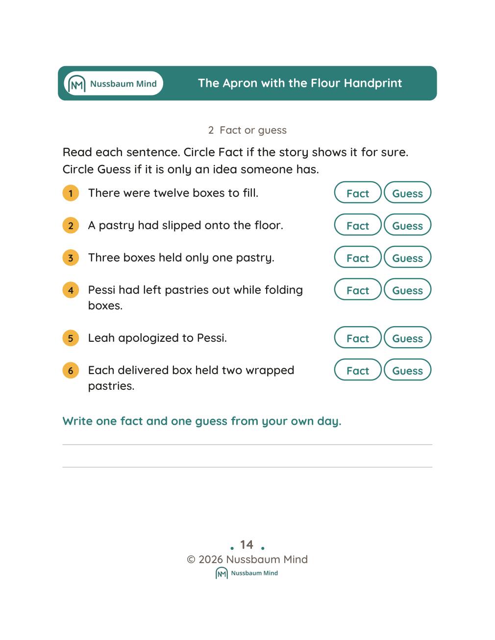 The Apron with the Flour Handprint complete book page 15
