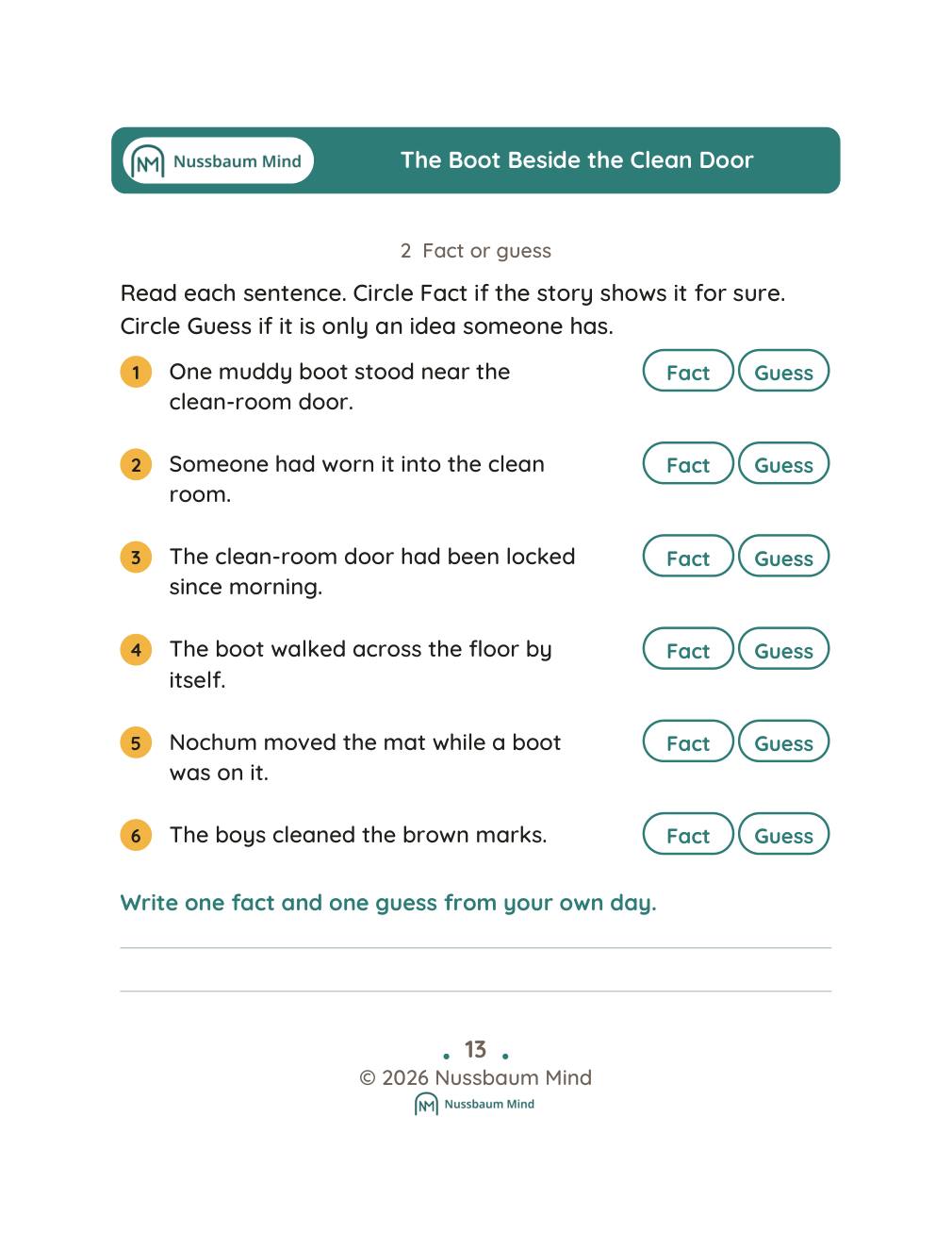 The Boot Beside the Clean Door complete book page 14