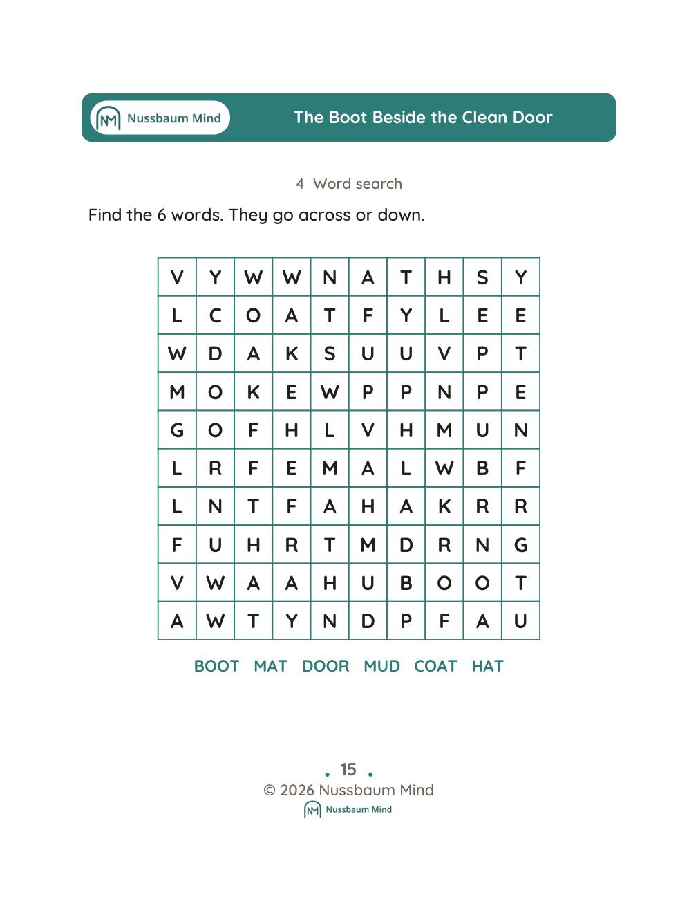 The Boot Beside the Clean Door complete book page 16