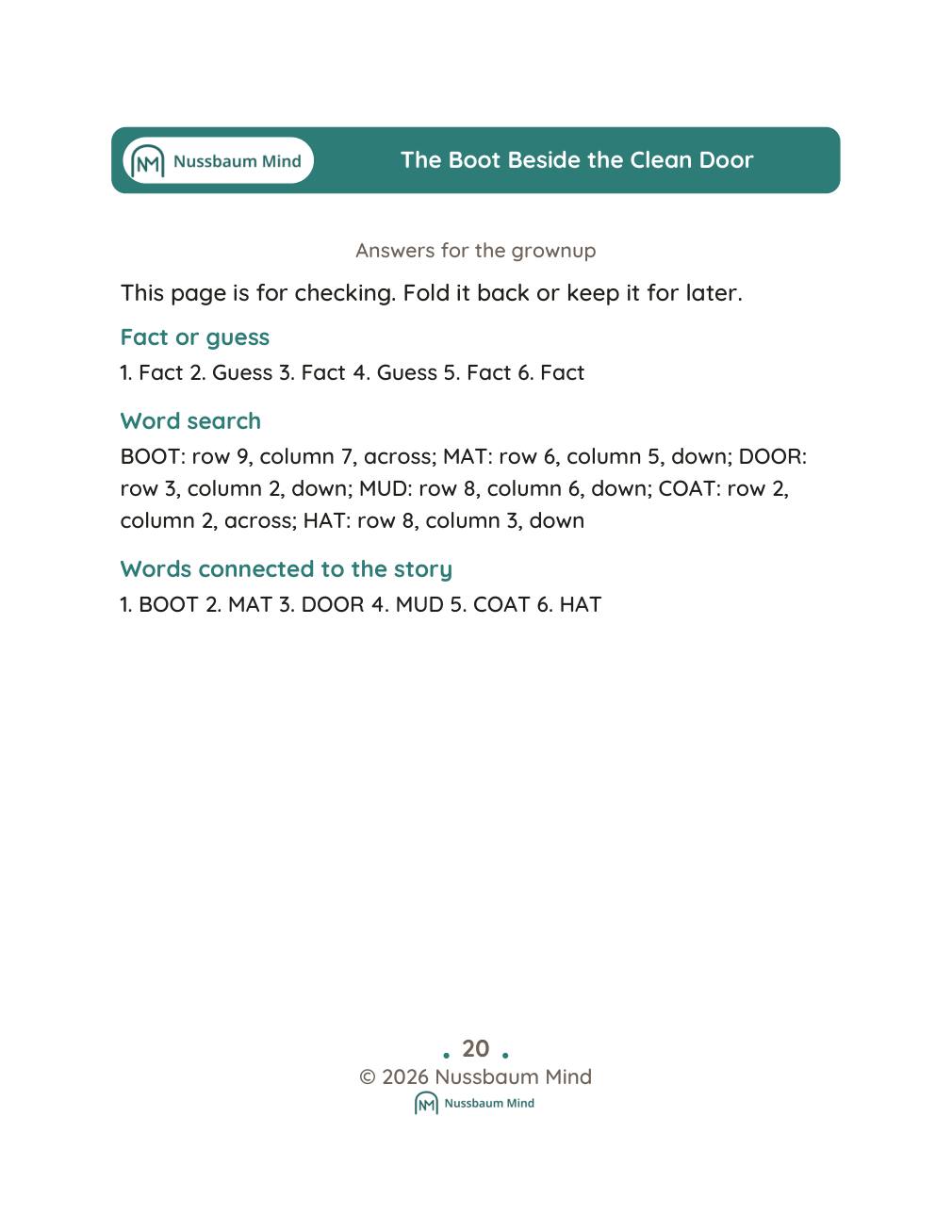 The Boot Beside the Clean Door complete book page 21