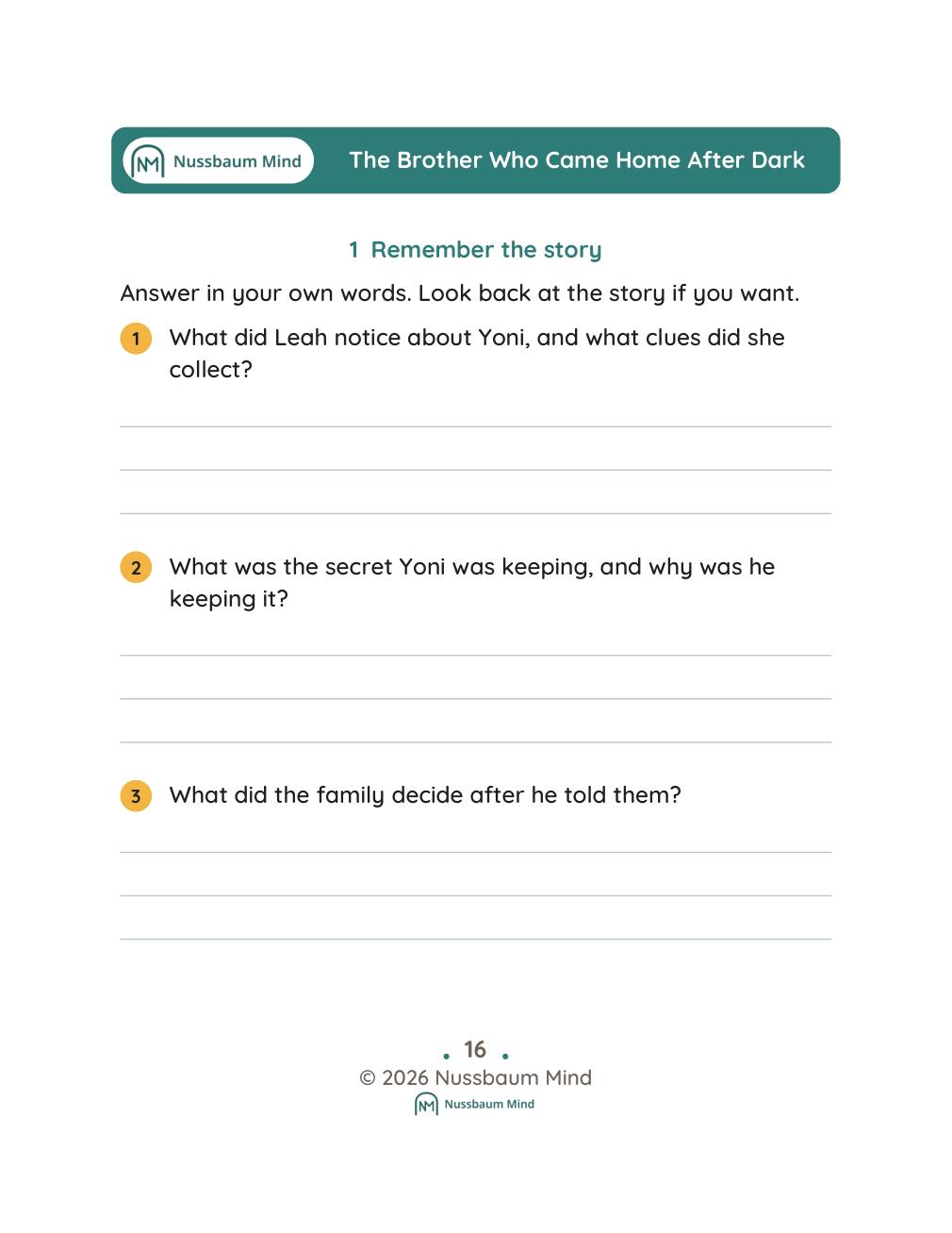 The Brother Who Came Home After Dark complete book page 17